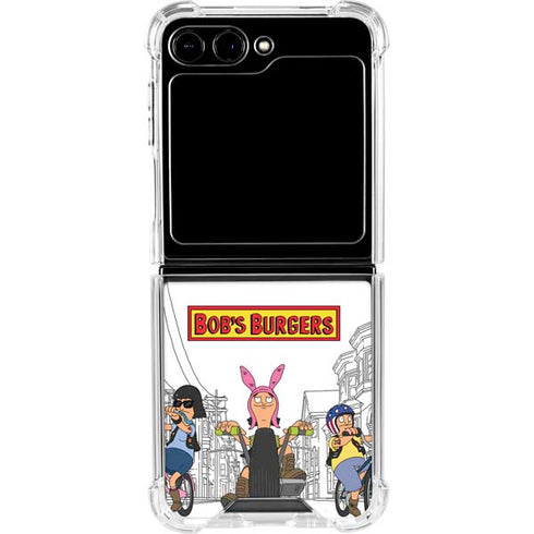 Bobs Burgers Bike Squad Galaxy Z Flip6 Clear Case